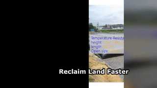 Tubes de déshydratation géotextile pour la remise en état