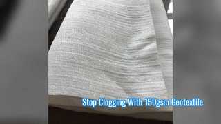 Filtre géotextile 150 g/m² pour drains français et drainage