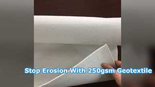 Géotextile résistant aux UV de 250 g/m² pour le contrôle de l'érosion