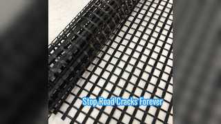 Géogrille en fibre de verre pour une stabilisation durable de la chaussée routière
