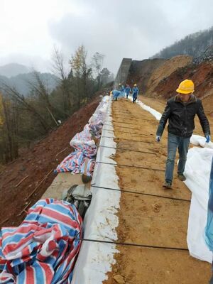 Géotextile tissé d'une résistance à la traction de 100-100 kN, idéal pour les systèmes de drainage et le renforcement du sol, longueur de 50 m à 100 m