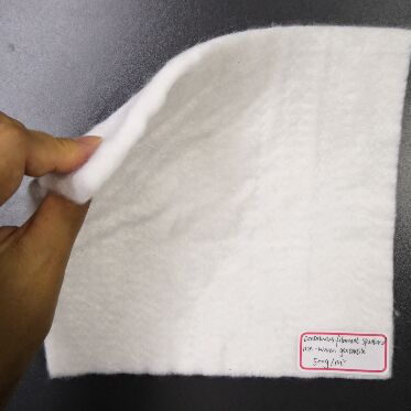 Géotextile non-tissé à fibres longues et haut module pour le support de fondations à forte charge