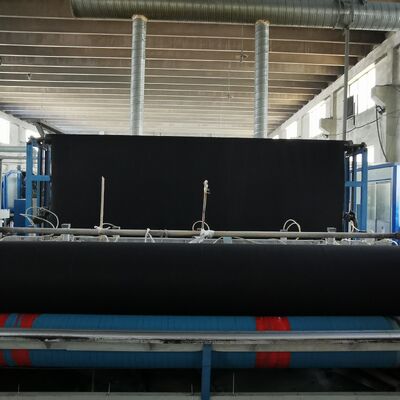 Tissu non tissé noir de barrière contre les mauvaises herbes de géotextile pour des voies de verger et de jardin