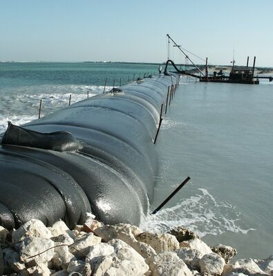 High Permeability Geotextile Dewatering Tubes For Municipal Sludge Treatment Projects