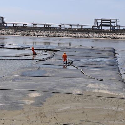 Tubes de déshydratation géotextile à haute perméabilité pour les projets de traitement des boues municipales