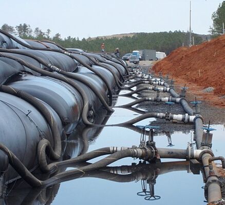 Tubes de déshydratation en géotextile PP résistants à la pression 50kN pour la filtration des boues d'huile de palme