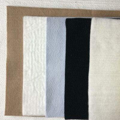 Géotextile non-tissé en polyester aiguilleté de 200g 250g pour drainage de mur de soutènement
