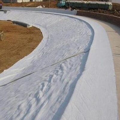 Géotextile non-tissé en polyester aiguilleté de 200g 250g pour drainage de mur de soutènement