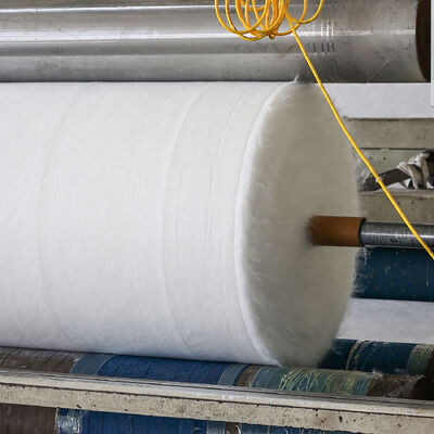 Géotextile non tissé perforé à l'aiguille en fibre courte PET de haute ténacité