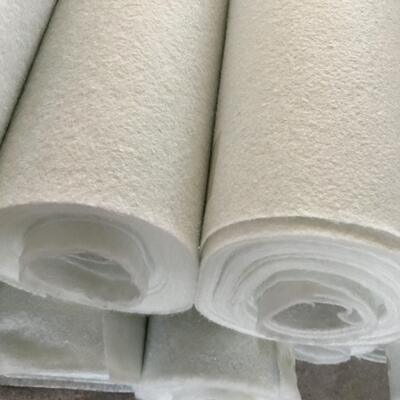 Géotextile non tissé perforé à l'aiguille en fibre courte PET de haute ténacité