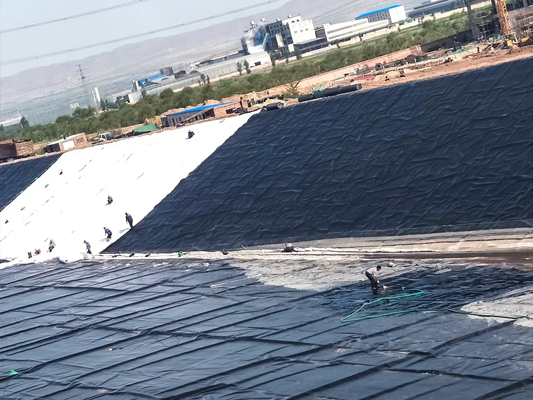 Revêtement noir protégé UV de géomembrane de HDPE pour la construction de lac artificiel
