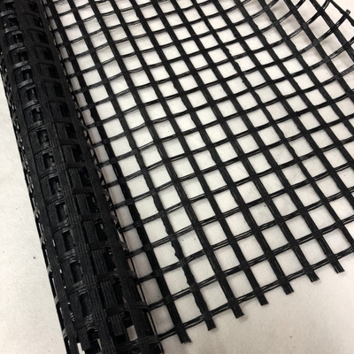 120kn l'ANIMAL FAMILIER Geogrid déforment le PVC de tricotage de revêtement de polyester de renfort de pente