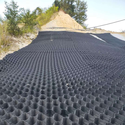 Grille standard de gravier de nid d'abeilles de taille de Geocell 50mm de HDPE d'ASTM