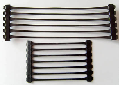 Grille de stabilisation de Geogrid Mesh Uniaxial Geogrid Universal Soil de plastique de HDPE de pp