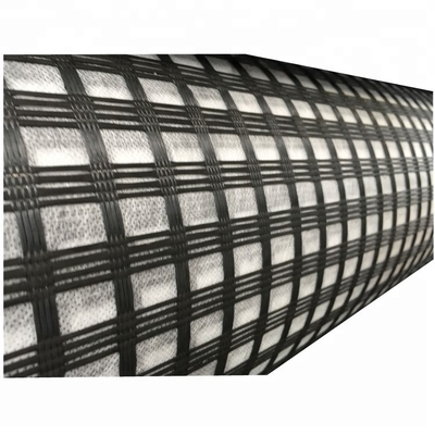 100g/m2-800g/m2 Géoréseaux en fibre de verre tricotée en distorsion Meilleure solution pour les structures de maintien du sol
