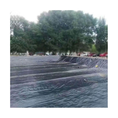 Revêtement résistant de Plasitc tissé par noir de revêtement de LDPE Geomembrane de pisciculture